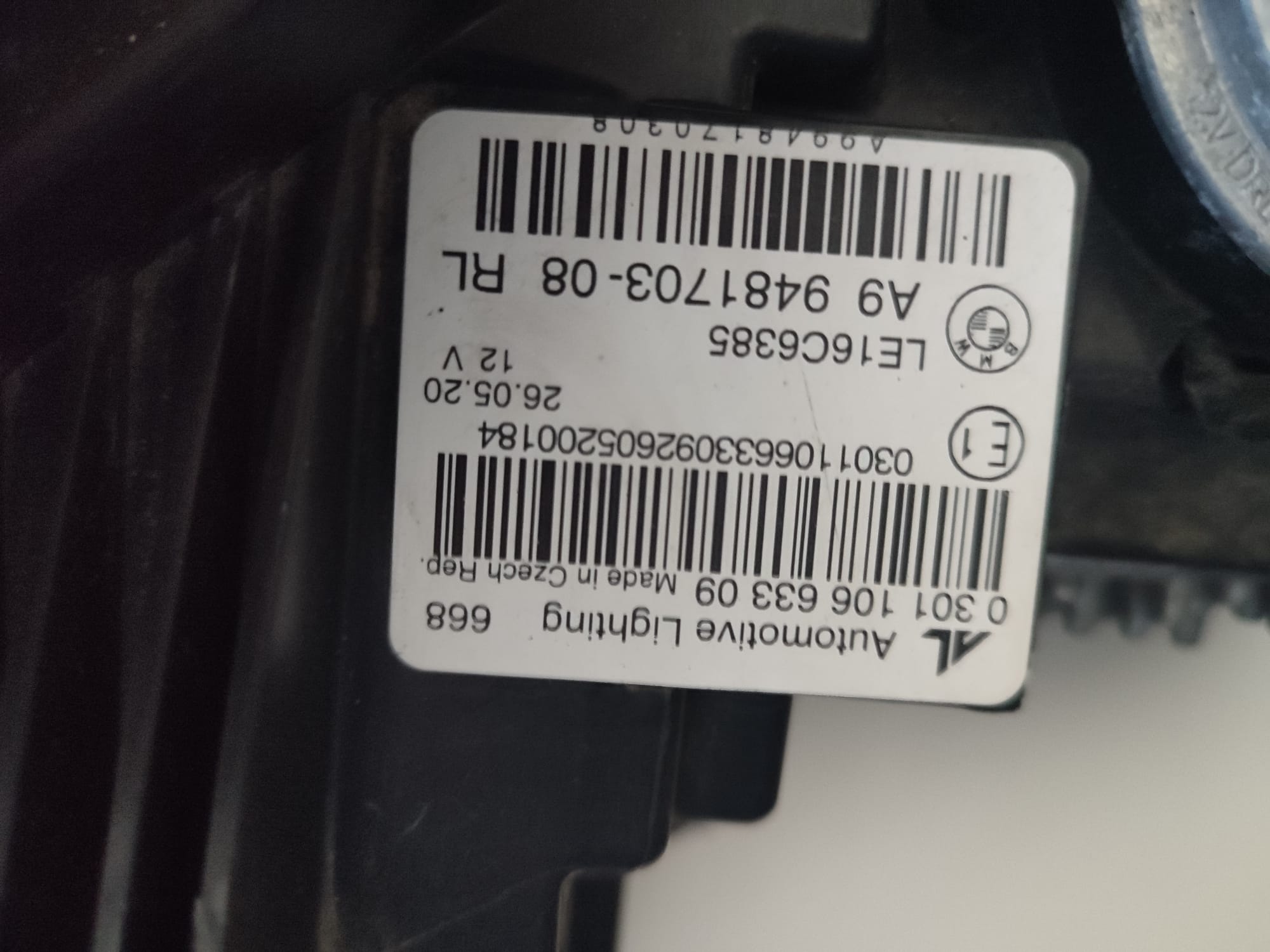 BMW 3 SERIES PASSENGER HEADLIGHT AND MODULES G20 / G21 2020
